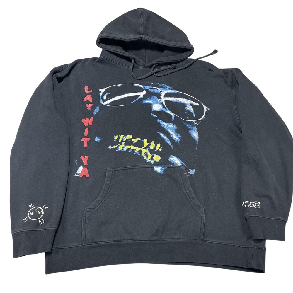 Kendrick Lamar Hoodie Mens XL Black Lay Wit Ya Graphic Fleece Sweatshirt Rap